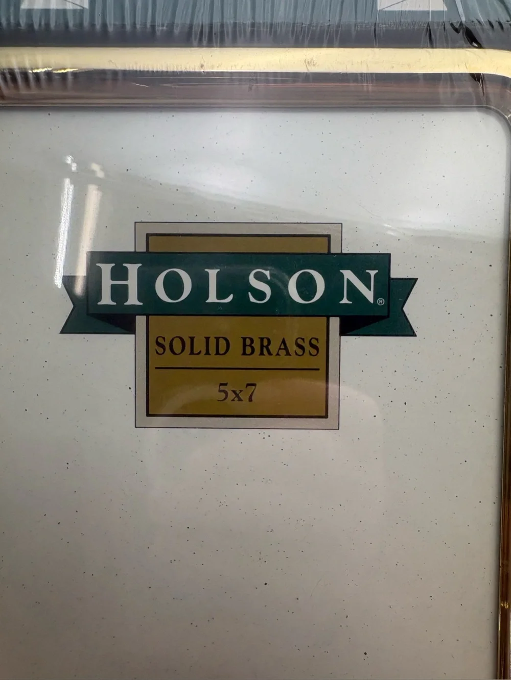 Vintage New Old Stock Solid Brass 5x7 Picture Frame - In Original Package